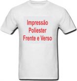 Impressão Poliester tamanho A4 Frente/Verso