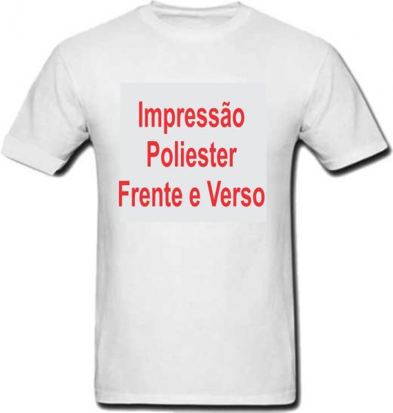 Impressão Poliester tamanho A4 Frente/Verso