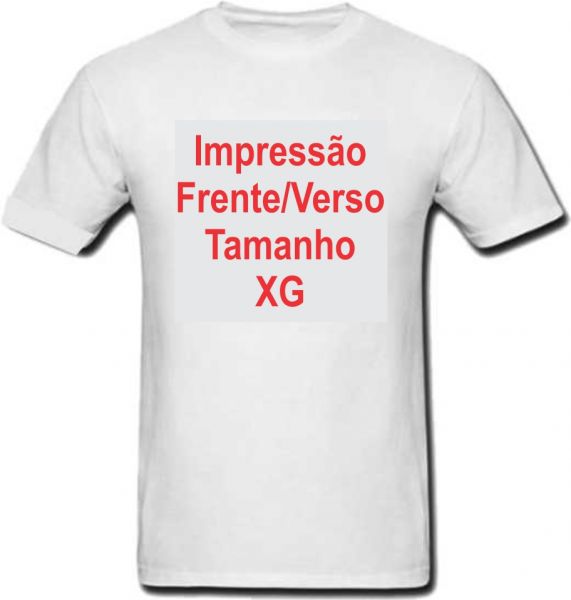 Impressão Tamanho XG Frente/Verso