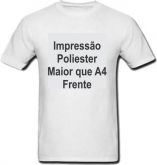 Impressão Maior que A4 Poliester Frente