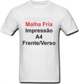 Malha Fria Impressão Tamanho A4 Frente/Verso