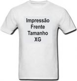 Impressão Tamanho XG Frente